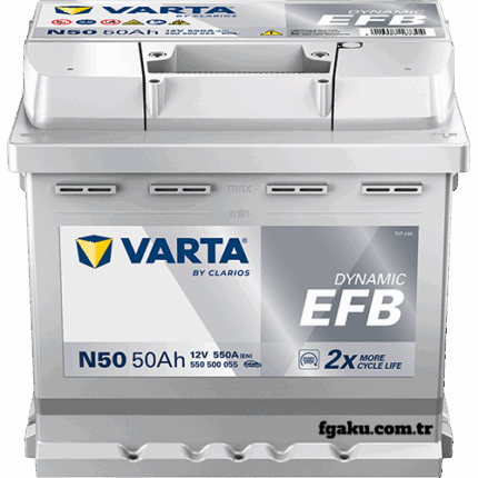 Varta Akü Dynamic EFB 50 Ah (Start-Stop)